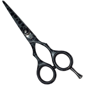 Ciseaux de coiffure professionnels à marque privée, 6 pouces, en acier inoxydable, lame tranchante, manche moyen, durables, pour droitiers - Product Image 1