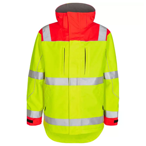 Sudadera con capucha reflectante de alta visibilidad para trabajo, con cinta reflectante, ropa de trabajo de alta visibilidad, con bolsillos para exteriores - Product Image 5