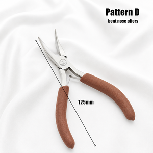 Mini Jewelry Making <b>Pliers</b> <b>Set</b> Brown Ergonomic Handles Precision Wire Wrapping Beading Tools for Jewelry Repair Craft DIY - Product Image 5