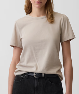 T-shirt personnalisé en coton épais 240 GSM pour femme, fabrication OEM, anti-plis, respirant, anti-boulochage, coupe classique, vente en gros - Product Image 3