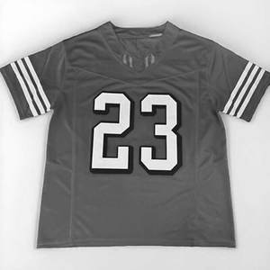Maillot de football américain sur mesure à manches courtes pour l'été, en maille polyester avec protection UV et tissu à séchage rapide - Product Image 3