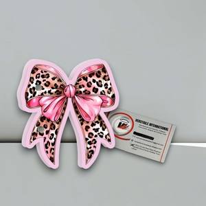 Plaque magnétique réutilisable en acrylique pour extensions de cils, motif tendance rose guépard, nœud, cœur, papillon, fleur, diamant - Product Image 2