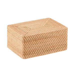 New design beautiful shape rattan <b>storage</b> <b>box</b> with lid made in Vietnam with wholesale price - Product Image 2