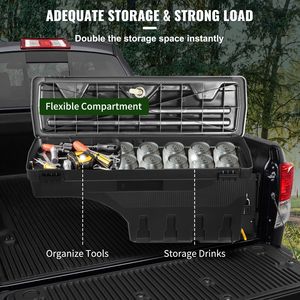 Cassetta Portautensili per Cassone del Camion, Impermeabile, in Acciaio Inox, con Maniglie in Ferro, Personalizzabile OEM per Tundra 2007-2021, Sinistra e Destra - Product Image 5