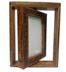 Handcrafted Wood Rectangular Photo <b>Frame</b> Rustic Wooden <b>Picture</b> <b>Frame</b> <b>for</b> Tabletop or <b>Wall</b> Home & Office Decoration - Product Image 2
