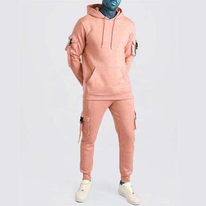 Survêtement à capuche vert néon pour homme, couleur unie, streetwear décontracté, coupe régulière avec poches latérales, vêtements d'automne - Product Image 5
