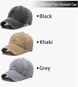 Vintage Washed Cotton <b>Baseball</b> <b>Cap</b> <b>Plain</b> Low Profile Adjustable Unstructured Dad Hat Bulk Custom Blank <b>Caps</b> for Men Women - Product Image 2