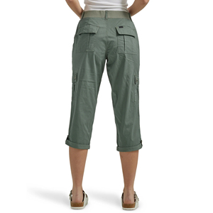 Women Cargo Capri Pants With Lightweight Relaxed Fit <b>3</b>/<b>4</b> Length <b>Trousers</b> <b>Lady</b> Sporty Hiking Cropped Pants Multi-Pocket Pant - Product Image 2