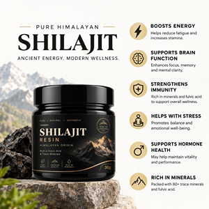 OEM ODM Private Label 100% <b>Pure</b> <b>Himalayan</b> <b>Shilajit</b> Resin 30g Originally Sourced <b>Himalayan</b> <b>Shilajit</b> Resin Supplier from India - Product Image 2