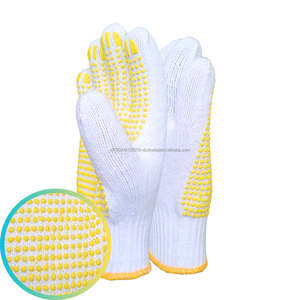 Gants de sécurité antistatiques et antichocs de fabrication indonésienne améliorés avec des points en PVC pour une utilisation industrielle - Product Image 4