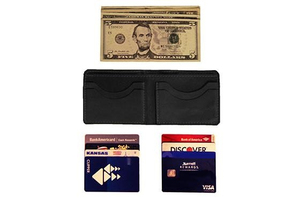Factory Direct Slim Leather Card Holder <b>Wallet</b> Custom Logo Front Pocket <b>Wallet</b> Custom Logo Minimalist Leather <b>Wallet</b> Money Clip - Product Image 3