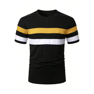 Camisetas Extra Grandes de Algodón 100% para Hombre, Estilo Casual, con Logotipo Personalizado, Impresión en Serigrafía, Transpirables, en Stock - Product Image 1