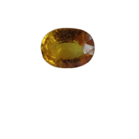 Rubis Jaune Taille Ovale Certifié IGI Pierre Naturelle 10-15mm 12.15CTS Vente en Gros Fait Main en Vrac pour la Fabrication de Bijoux (Cirage/Huilage)