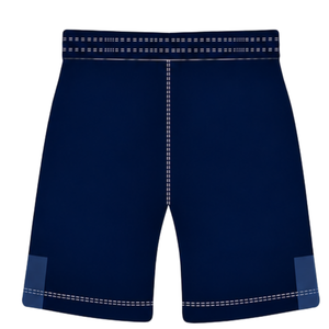 Conjunto de Camiseta y Pantalones Cortos de Rugby Azul Marino y Blanco, Cuello en V, Diseño Geométrico, Uniforme de Equipo Personalizado, Transpirable, para Entrenamiento Deportivo - Product Image 6