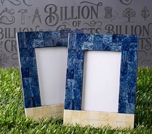 Cadre photo décoratif carré fait main en os coloré pour table, support photo pour la décoration intérieure - Product Image 5