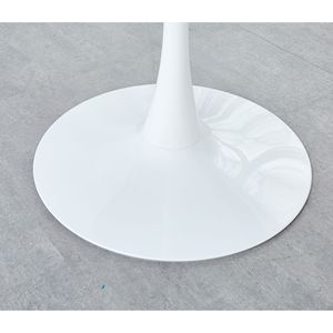 Tavolo Tulip Mid-Century da 31,5 pollici con piano in MDF, tavolo da pranzo a piedistallo per 2-4 persone, tavolo da caffè per il tempo libero - Product Image 5