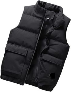 Latest Men's Waistcoat Design with Custom Logo Waterproof Windproof 100% Polyester Duck's Down Filling Sleeveless Puffer <b>Jacket</b> - Product Image 2