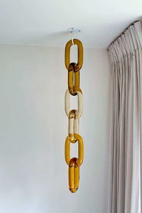 Eslabones de Cadena de Resina Transparentes de Gran Tamaño y Coloridos, Diseño Moderno para Decoración de Paredes, Separador de Ambientes DIY - Product Image 3