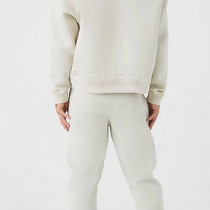 Survêtements décontractés pour hommes, hiver, à capuche, amples, en coton mélangé doux, légers, séchage rapide, respirants, ensemble deux pièces, fitness, jogging - Product Image 5