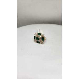 Bague de fiançailles en or 14 carats de haute qualité, diamant naturel de clarté SI, certifiée IGI, plaquée rhodium, bijoux de luxe pour femmes - Product Image 1