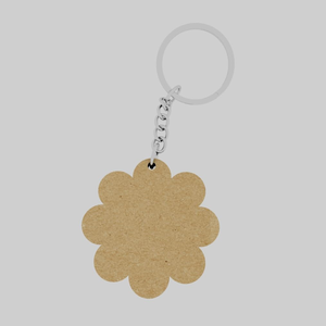MDF Keychain <b>Star</b> Shape Promotional Gift Customs Blank MDF Sublimation Keychain Keyring Hot Sale - Product Image 2
