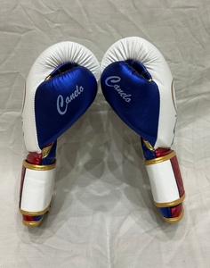 No Boxing No Life Premium Cowhide Leather <b>Hook</b> And Loop Boxing Gloves Adjustable Wrist Strap - Product Image 5