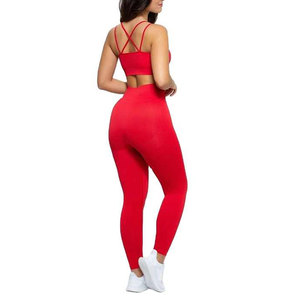 Ensemble de yoga et fitness couleur unie entièrement personnalisé, taille standard, avec legging et short à taille élastique, ensemble 2 pièces pour femme - Product Image 2