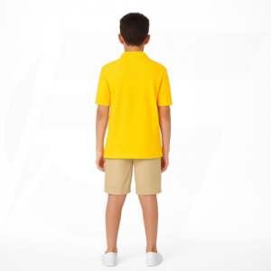 Camiseta Polo Pique de Verano para Niños con Logotipo Personalizado y Diseño Sencillo, Uniforme Escolar Infantil Hecho en Pakistán - Product Image 4