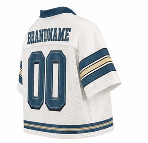 OEM Custom High Quality <b>Polyester</b> Mesh Soccer American Football Jersey Oversized Boxy <b>Shirt</b> Cropped Plus Size Summer - Product Image 4