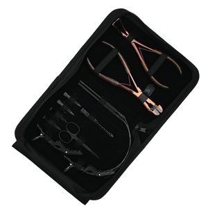 Professional Hair Extension Styling <b>Kit</b> with Loop Hook Tool Sectioning Clips Mini Scissor & Hair Parting Accessories for Salon - Product Image 6