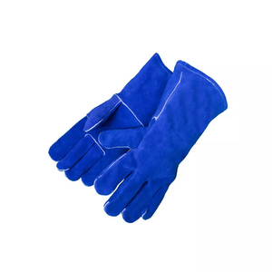 Gant de soudage en cuir de vachette et peau de daim, anti-abrasion, résistant à la chaleur et au feu, haute qualité, échantillon gratuit, vente en gros - Product Image 4