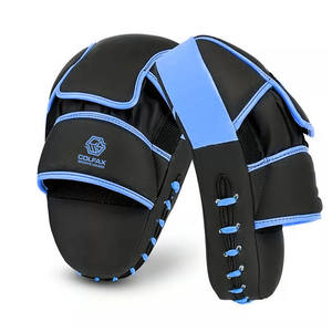 Pads de frappe en cuir de haute qualité pour adultes, entraînement de boxe, équipement de combat durable, protecteur, souple et personnalisable - Product Image 1