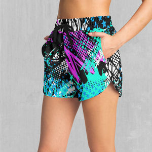 Shorts de sport décontractés pour femmes, fabriqués en usine, légers, respirants, taille mi-haute, écologiques, en coton et élasthanne, pour la course, le cyclisme, le yoga et le fitness - Product Image 3