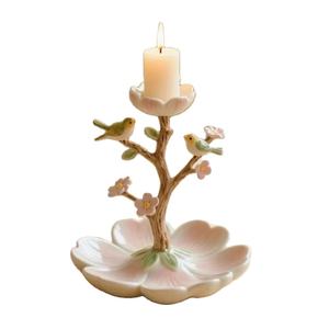 Portavelas de aluminio para pájaros, soporte decorativo para flores, portavelas romántico, Vintage candelero, decoración del hogar para fiesta de boda - Product Image 1