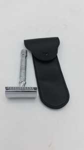 Maquinilla de Afeitar Clásica de Seguridad con Hojas de Doble Filo, Mango de Latón, Herramienta Profesional de Barbero, Afeitado Duradero para Hombres, Venta al por Mayor - Product Image 2