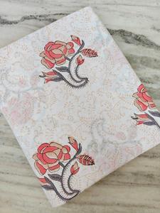 Tela de Algodón Hecha a Mano en India, Tela Estampada a Mano Sanganeri de Jaipur, Material para Confección de Vestidos - Product Image 4