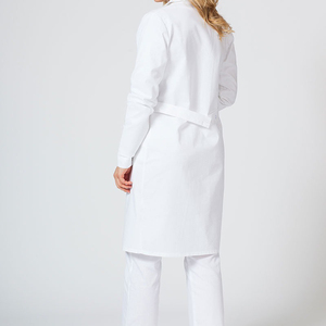 Bata de Laboratorio Médica de Alta Calidad, Blanca, Larga, para Hospital, de Algodón y Poliéster, Antiestática, para Cuarto Limpio - Product Image 2