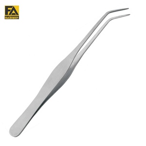 Pinzas multiusos de acero inoxidable de alta calidad, productos de cejas con acabado pulido de punta suave a la venta - Product Image 1
