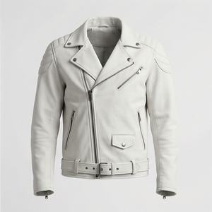 Veste de moto en cuir véritable pour homme de qualité supérieure, nouvelle arrivée, vestes de moto d'hiver, protections amovibles, personnalisables - Product Image 1