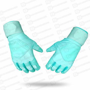 Gants de baseball et softball personnalisés en cuir pleine main pour lanceur et frappeur, respirants, antidérapants, nouveau design, manchette longue pour adulte, vente en gros - Product Image 4