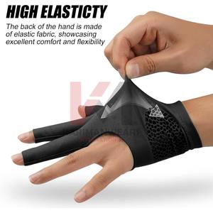 ถุงมือบิลเลียดมืออาชีพ น้ำหนักเบา สวมใส่สบาย ยึดเกาะดีเยี่ยม วัสดุทนทาน สำหรับผู้เล่นพูลและสนุกเกอร์ - Product Image 2