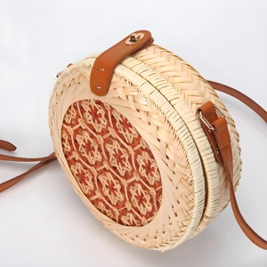 Bolsos de moda tejidos de bambú y ratán, con logotipo personalizable, marca privada, se acepta de Vietnam - Product Image 4