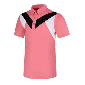 Nueva camiseta de Golf de manga corta para hombre, ropa de otoño e invierno, Jersey deportivo ajustado, transpirable, de secado rápido, 100% poliéster - Product Image 6