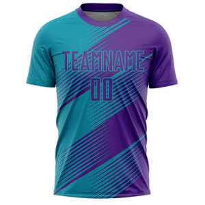 Maillot de football à manches courtes col rond entièrement personnalisé, nouvelle saison, séchage rapide, respirant, uniformes de haute qualité, impression de maillots de football - Product Image 4