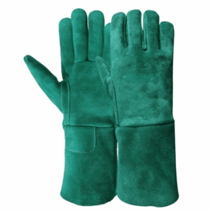 Cowhide Split Leather Safety <b>Gloves</b> for Industrial Workers Waterproof Abrasion Resistant Reinforced Welding Protection - Product Image 3