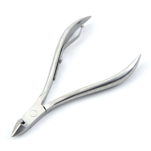 Hot Selling Professional Manicure <b>Tools</b> Stainless Steel Curved Cuticle Nipper Trimmer Wide Jaw Opening for Thick and Hard <b>Nails</b> - Product Image 2