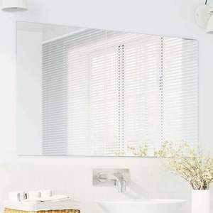 Miroir mural rectangulaire en verre trempé 39,37 x 23,62 pouces, design sans cadre - Product Image 3