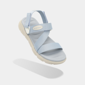 Sandalias Casuales Azul Cielo con Tira Giratoria en el Talón, Ligeras, Punta Abierta, Cierre de Velcro, Parte Superior de Nailon, Entresuela de EVA - Product Image 1