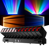Luz Móvil Profesional de Cabeza Móvil con Haz de Luz RGBW de 12×60W, Luces Móviles de Matriz para DJ, para Clubes, Conciertos y Escenarios