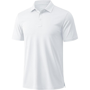 Polo de golf classique pour homme avec ourlet doublement cousu et mélange de polyester à séchage rapide - Product Image 2